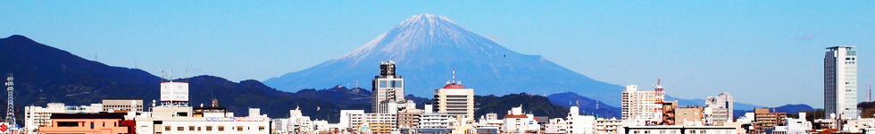 静岡市内から富士を眺める